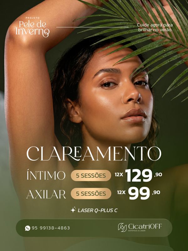 CicatriOFF — peça 16 de 17: social media para clínica de estética criada pelo H3D Studio