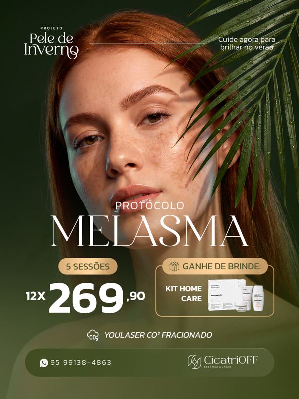 CicatriOFF — peça 17 de 17: social media para clínica de estética criada pelo H3D Studio
